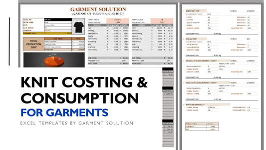 Knit Fabric Calculation and Costing Sheet | Excel Template for Cost Estimation | GARMENT SOLUTIONS